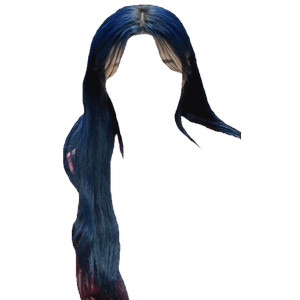 dark blue hair black png