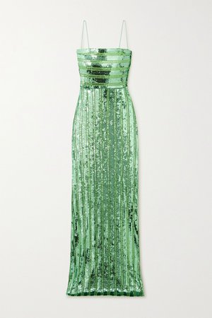 Jade Stargaze sequined tulle gown | Galvan | NET-A-PORTER