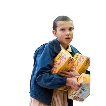 eleven with eggos