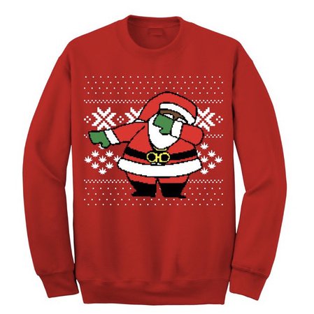 ‘Dabbing Santa’ Ugly Christmas Sweater - Red