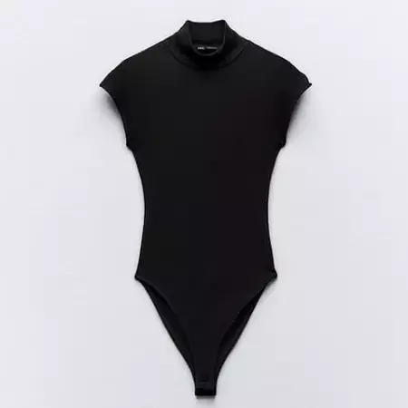 zara stretch bodysuit black - Google Search