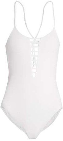 Formentera Cut Out Swimsuit - Womens - White