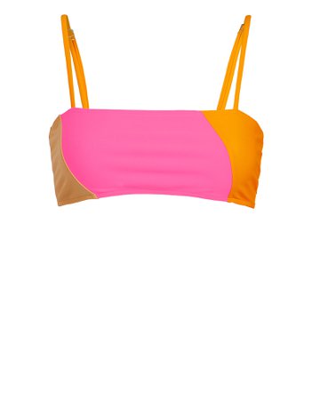 Lauren Colorblocked Bikini Top