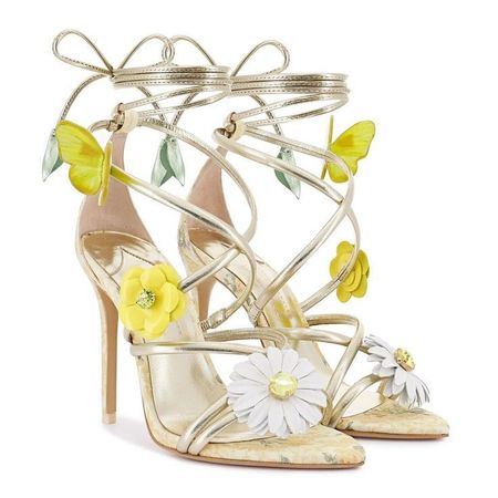 high heels daisy shoes