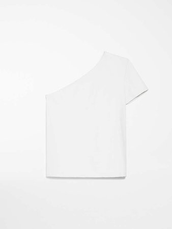 Cotton jersey T-shirt, white - "OVATTE" Max Mara