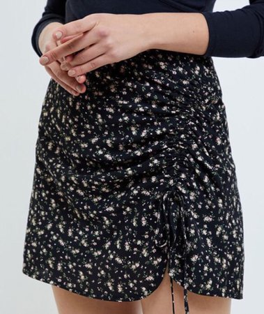 flower skirt with tie