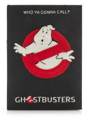 Ghostbusters Appliquéd Embroidered Canvas Clutch