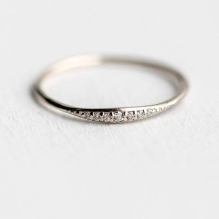 wedding ring simple silver - Google Search