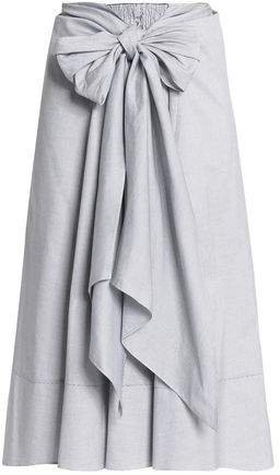 Tie-front Cotton Skirt