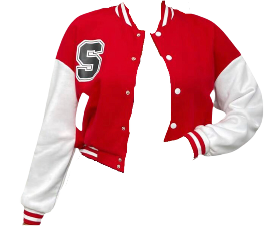 red varsity jacket