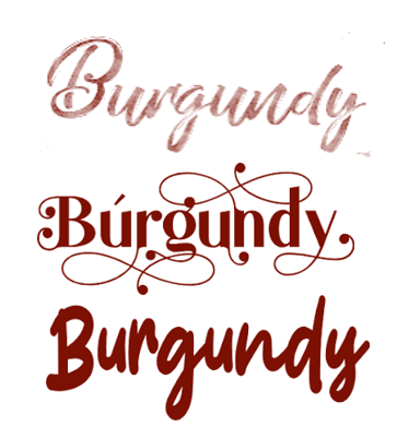 Burgundy Words