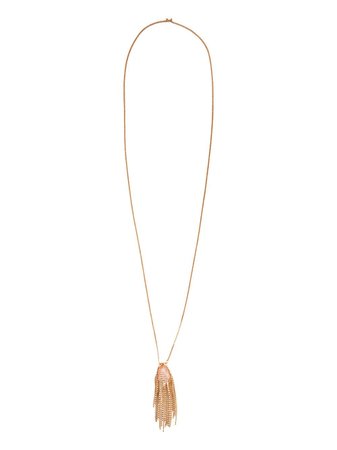 Rosantica fringed crystal pendant necklace gold 1260ORCRIROS - Farfetch