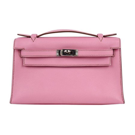 Hermes Kelly Pochette Coveted 5P Pink Holy Grail New For Sale at 1stdibs
