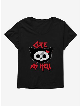 Skelanimals Kit Cute As Hell Girls T-Shirt Plus Size