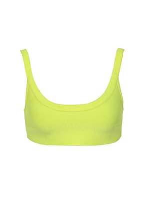 'Elle' Neon Lime Cropped Top