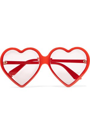 Gucci | Heart-shaped acetate sunglasses | NET-A-PORTER.COM