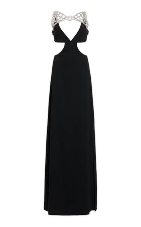 Embellished Heavy Crepe Cutout Gown By Elie Saab | Moda Operandi
