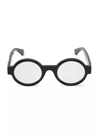 Shop Off-White Blue-Block 138MM Round Glasses | Saks Fifth Avenue