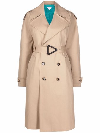 Shop Bottega Veneta hooded trench coat with Express Delivery - FARFETCH