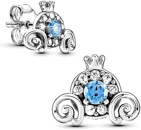 Amazon.com: Dazlily Pumpkin Carriage Stud Earrings 925 Sterling Silver Lucky Princess Cinderella Jewelry for Woman Girl Jewelry Gifts (Pumpkin Carriage): Clothing, Shoes & Jewelry