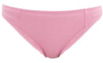 Ribbed Bikini Briefs - Womens - Pink
