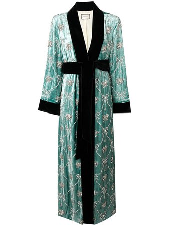 Gucci Embellished Robe Coat | Farfetch.com