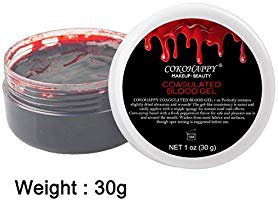 Amazon.com : COKOHAPPY Halloween Party Stage Special Effects Wound Scar Nude Color Putty/Wax (1.76oz) + Fake Scab Blood (0.7oz) + Oil (0.17oz) + Spirit Gum Adhesive + Spatula Tool Family Makeup Kit : Beauty