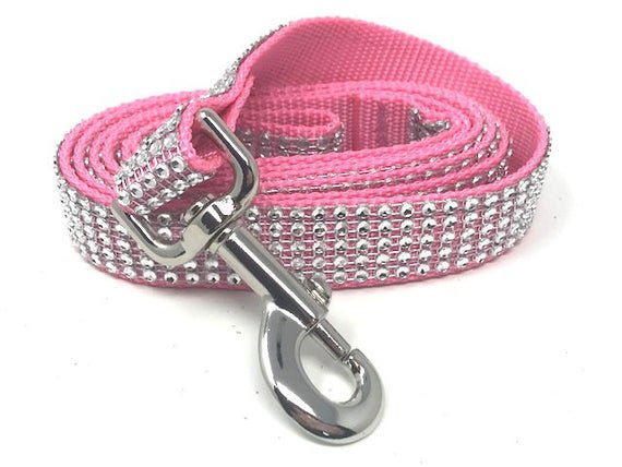Light Pink Fancy Rhinestone Bling Sparkly Dog Leash For | Etsy