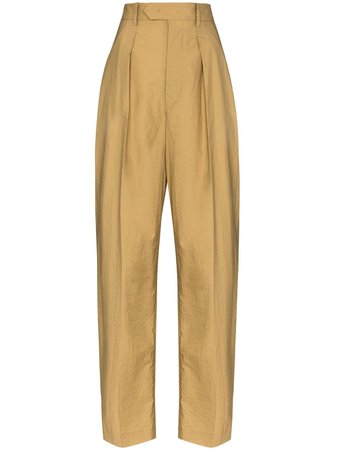 Shop Isabel Marant high waist tapered trousers with Express Delivery - FARFETCH