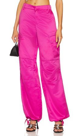 The Andamane Lizzo Cargo Pant in Ciclamino | REVOLVE
