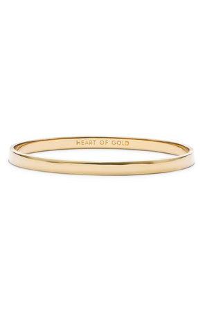kate spade new york 'idiom - heart of gold' bangle | Nordstrom