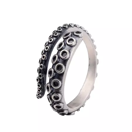 Tentacle Love Stainless Steel Octopus Ring – AbyssWares