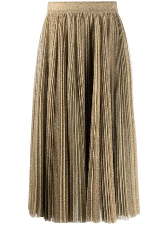 Dolce & Gabbana Glitter Pleated Midi Skirt - Farfetch