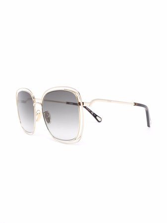 Chloé Eyewear Oversize Frame Sunglasses - Farfetch