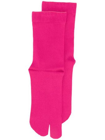 Pink Maison Margiela Tabi toe socks - Farfetch