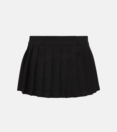 Blake Pleated Miniskirt in Black - The Frankie Shop | Mytheresa