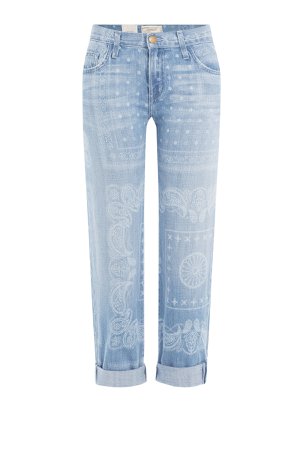 Printed Cropped Jeans Gr. 27