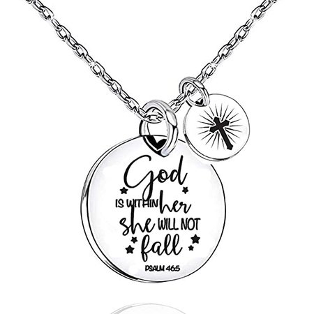 Amazon.com: UOIPENGYI I Can Do All Things Through Christ Who Strengthens Me Philippians 4:13 Christian Pendant Necklace for Young Girls & Teens(Philippians 4:13): Clothing