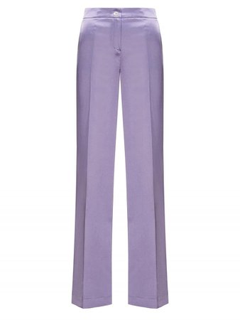 long lilac satin trousers - Beatrice .b