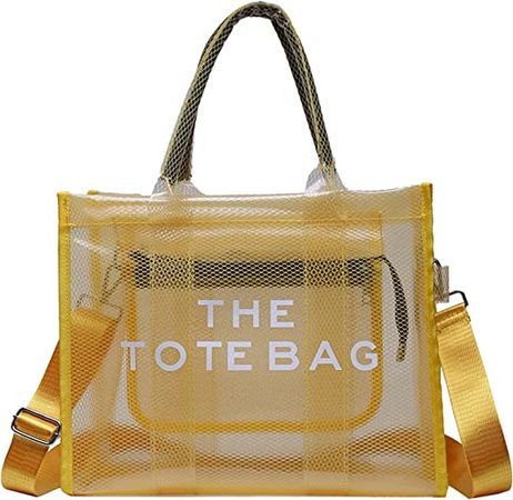 Amazon.com: Mesh Beach Tote Womens Shoulder Handbag Crossbody Bag Fashion PVC Clear Tote Bag for Travel : Clothing, Shoes & Jewelry