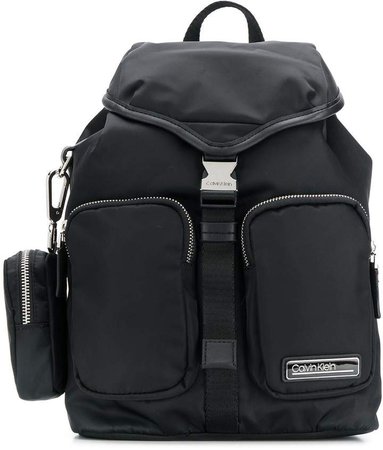 leather trim backpack