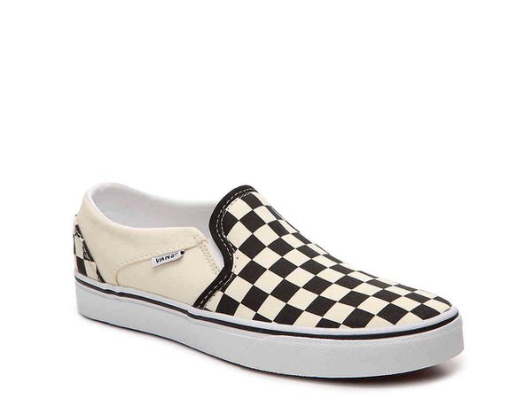 Vans Asher Checkered Slip-On Sneaker - Women's Women's Shoes | DSW