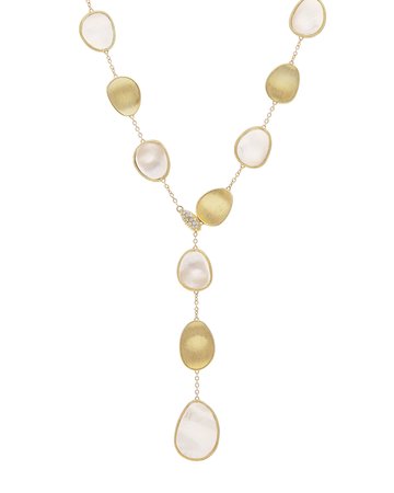 Marco Bicego 18" 18k Lunaria Mixed Mother-of-Pearl Necklace