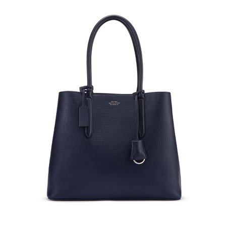 Panama Ciappa Business Bag in navy | Smythson