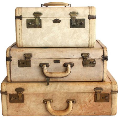 Vintage Vellum Suitcases