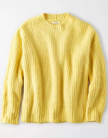 AE Slouchy Ribbed Crew Neck Sweater