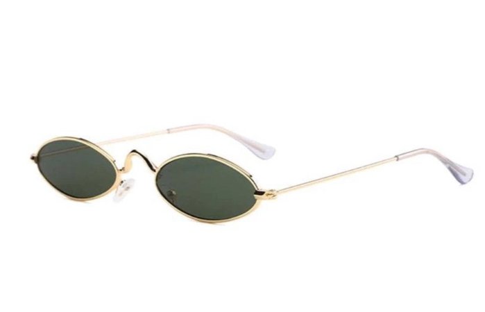 Gold wire rim sunglasses