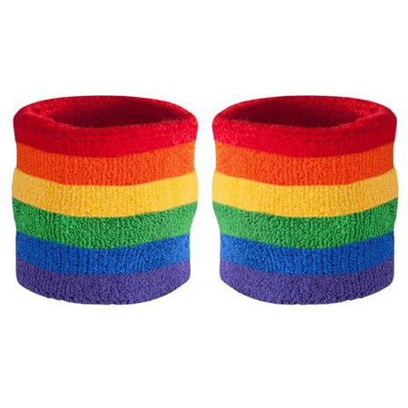 Rainbow Sweatband Wristband - Suddora.com