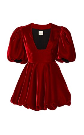 Leona Velvet Mini Dress by Khaite | Moda Operandi