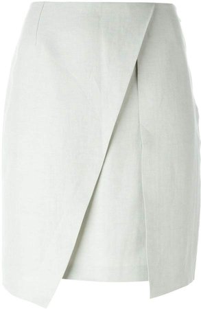 Pre-Owned pleat detail skirt